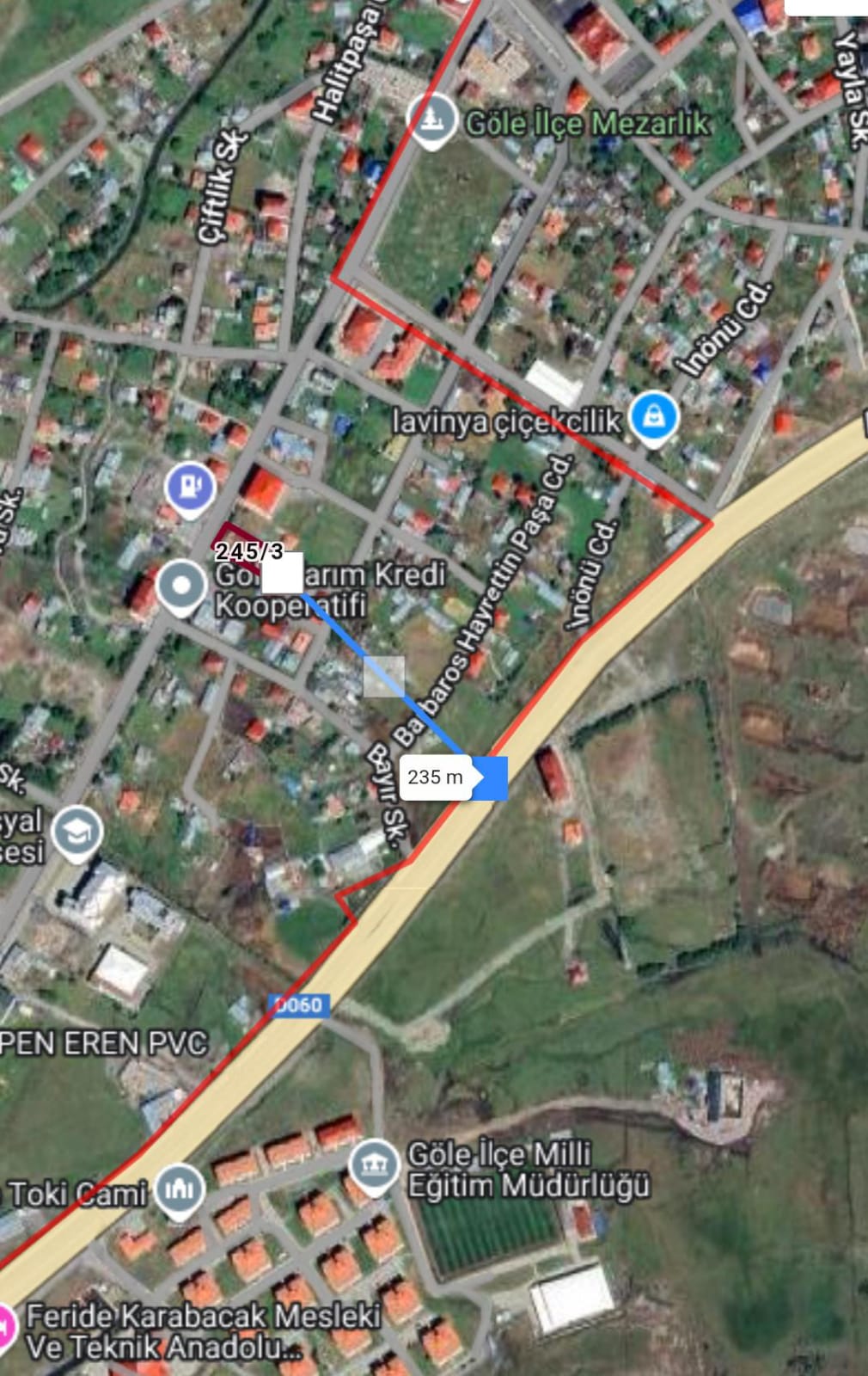 Oltu caddesi üzerinde 1157 m² SATILIK arsa Ardahan / Göle / Fevzi Çakmak Mh.